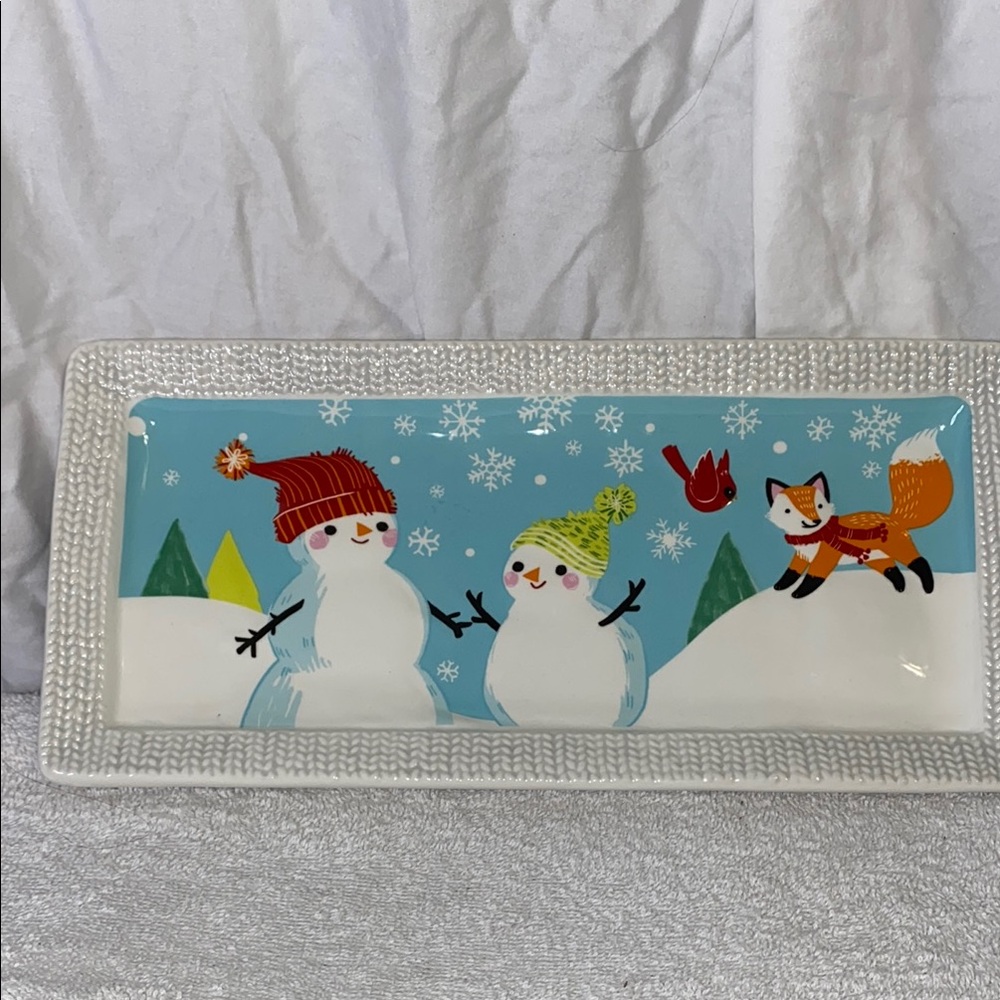 NWT St. Nicholas Square snack dish, 12.5x6.5